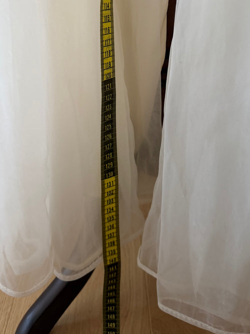 Vintage Cream Bridal Maxi Peignoir Set Size S