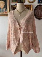 Peach Knit Cardigan size M/L