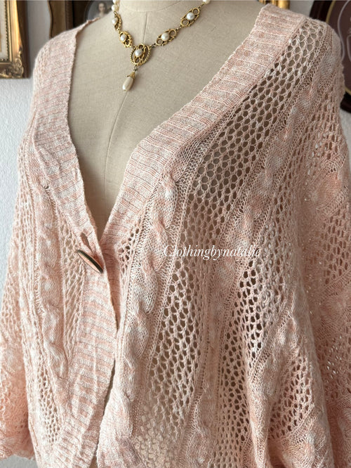 Peach Knit Cardigan size M/L