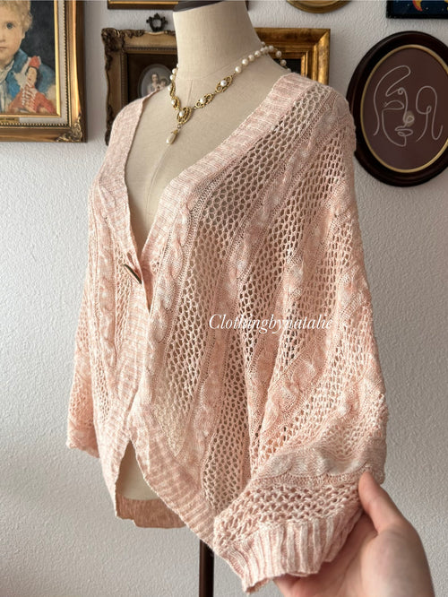 Peach Knit Cardigan size M/L