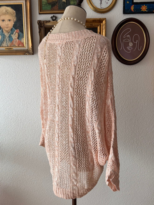 Peach Knit Cardigan size M/L
