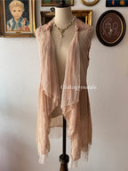 Brown Lace Cardigan size S/M