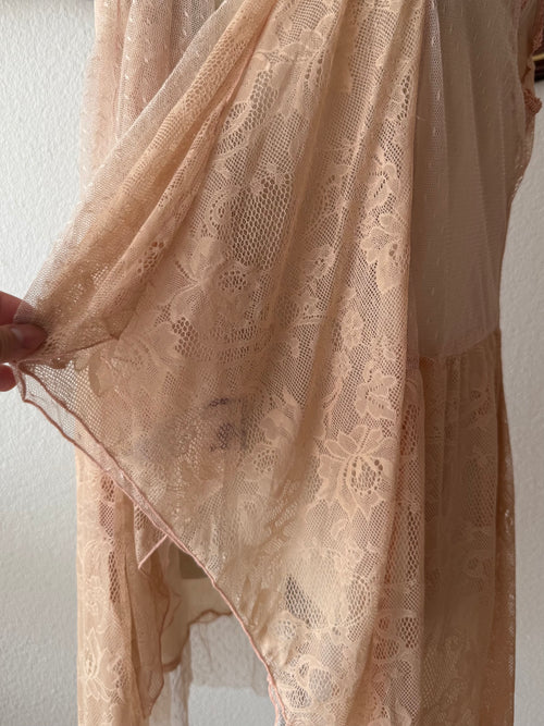 Brown Lace Cardigan size S/M