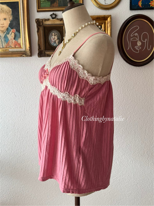 Pink Jersey Cami size M