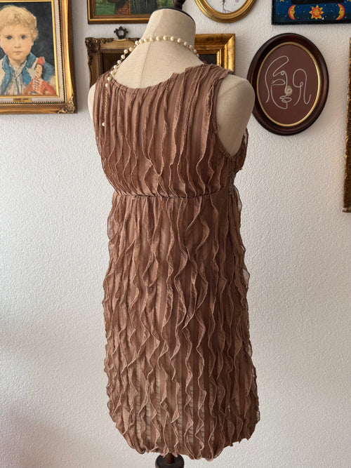 Fairy Brown Jersey Dress Size S