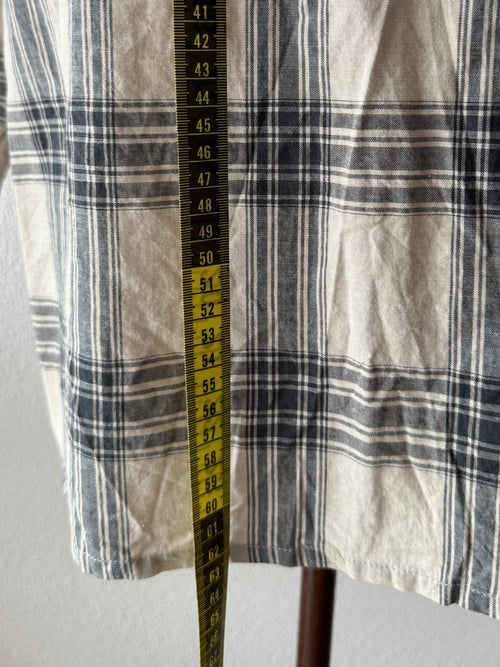 Plaid Cotton Blouse size M