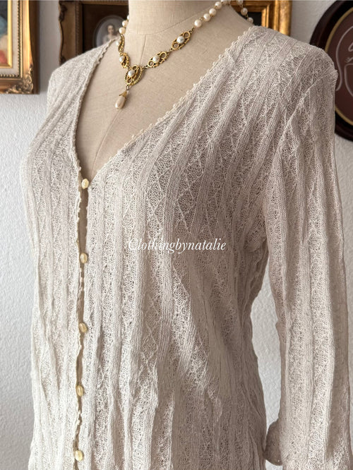 Cream Knit Cardigan size S/small M