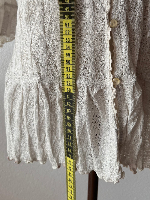 Cream Knit Cardigan size S/small M