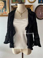 Black White Cardigan Cami Set size M