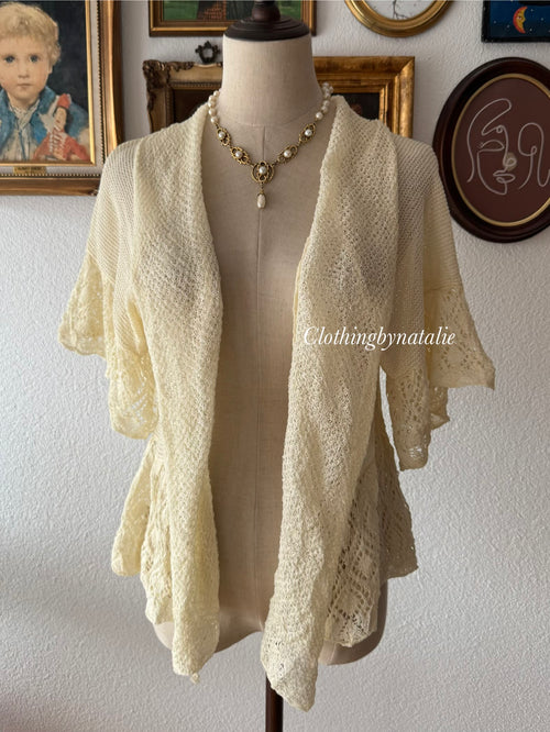 Yellow Knit Cardigan size S/M