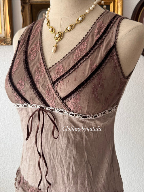 Whimsical Purple Blouse Size S