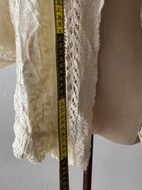 Cream Knit Poncho Size S/M