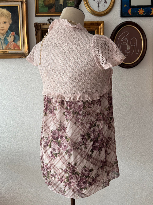 Y2K Purple Chiffon Blouse Size XS
