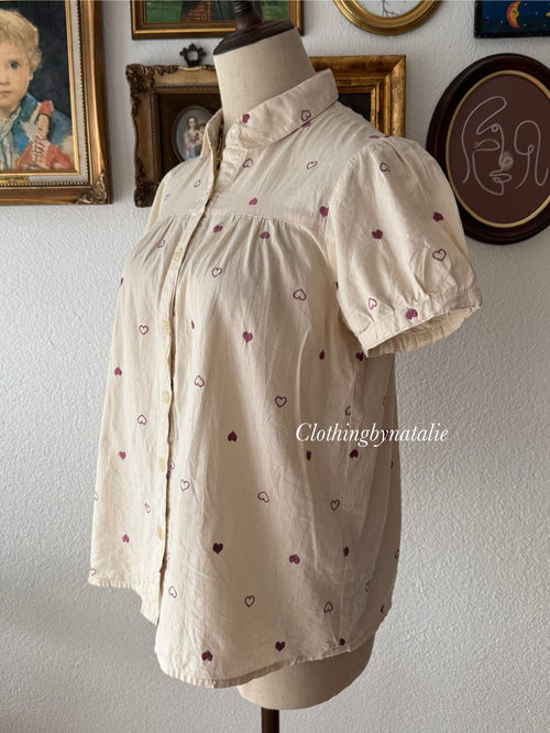 Coquette Cotton Blouse size S/small M