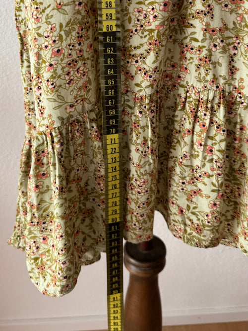 Floral Green Cotton Dress size M