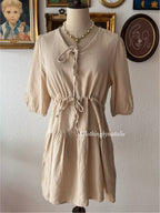 Beige Cotton Muslin Babydoll size S/M