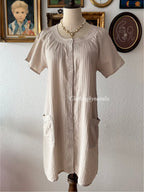 Beige Cotton Midi Babydoll size S
