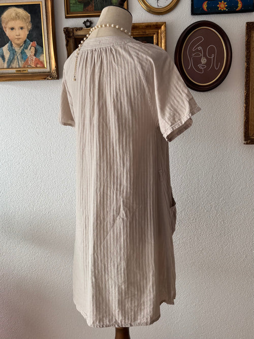 Beige Cotton Midi Babydoll size S