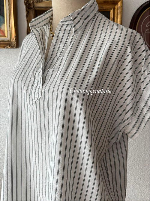 Stripe Cotton Blouse size M