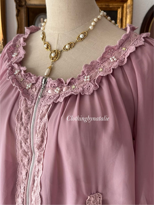 Coquette Purple Chiffon Cardigan Size S/M