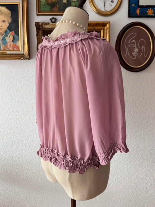 Coquette Purple Chiffon Cardigan Size S/M