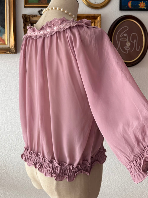 Coquette Purple Chiffon Cardigan Size S/M