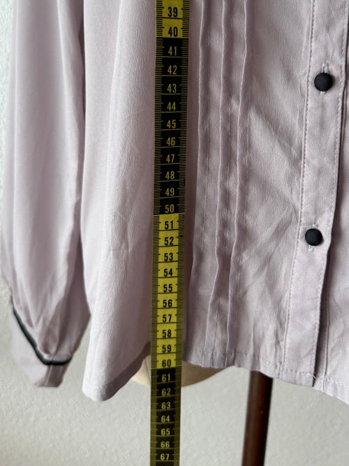 Purple Long Sleeve Blouse size M