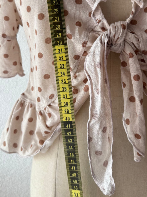 Poka Dot Beige Cardigan size S