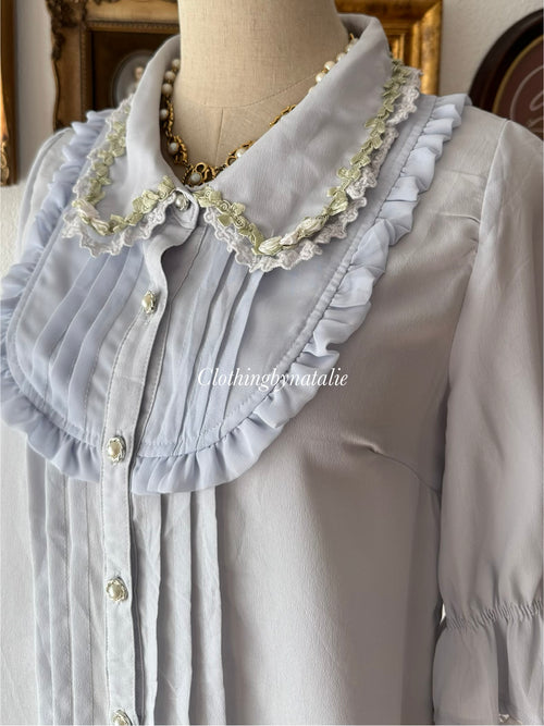 Fairy Blue Chiffon Blouse Size S
