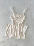 Vintage Cream Nylon Nightgown (S)
