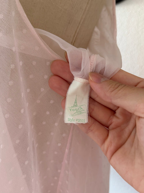 Tosca Pink Nylon Babydoll Size M