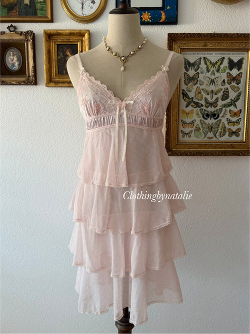 Fairy Tutu Pink Chiffon Babydoll Size S
