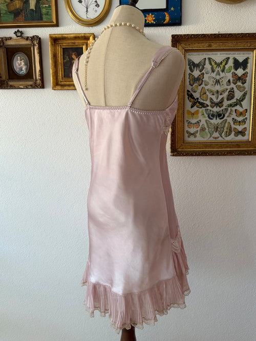 Romantic Fairy Pink Satin Slip Size M
