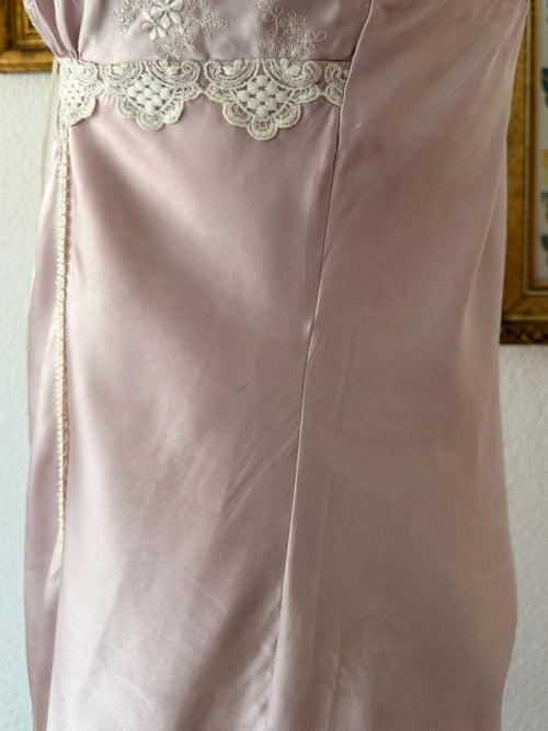 Romantic Fairy Pink Satin Slip Size M
