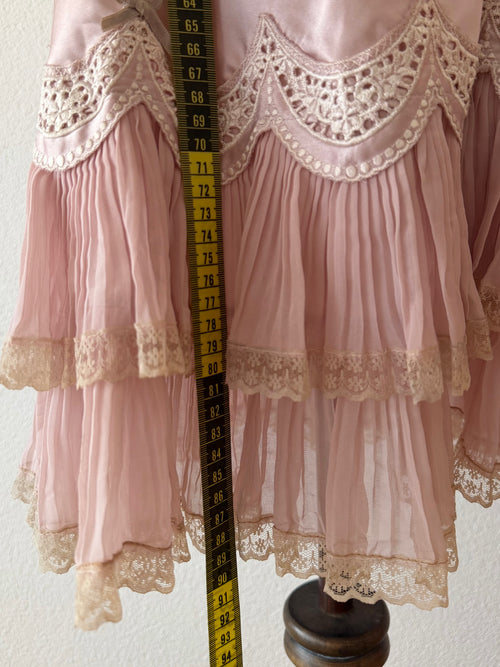 Romantic Fairy Pink Satin Slip Size M