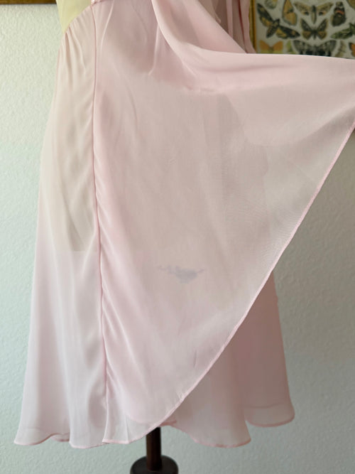 Butterfly Pink Chiffon Babydoll Size M