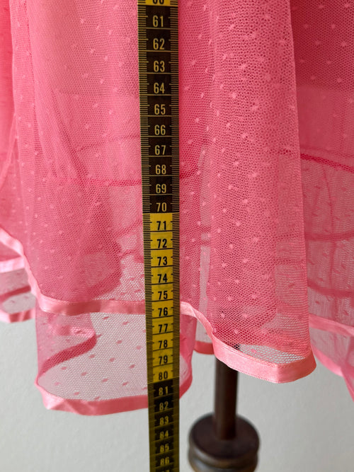 Hot Pink Mesh Babydoll Size M