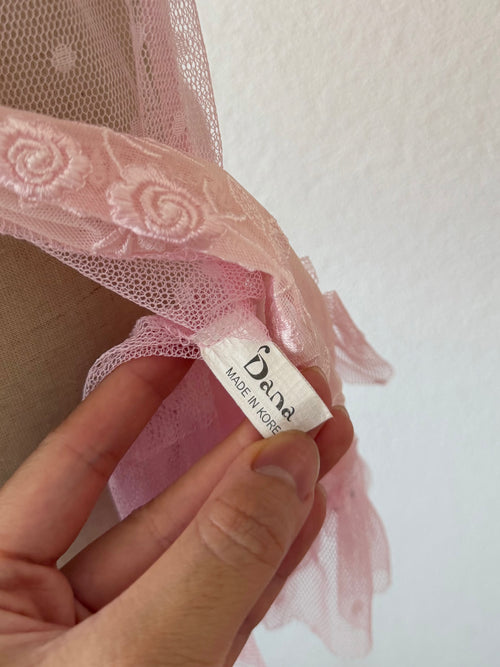 Dana Sheer Pink Mesh Slip Size S