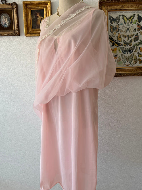 Frenchmaid Pink Nylon Babydoll Size M