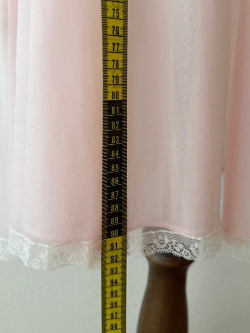 Olga Pink Nylon Robe Size S
