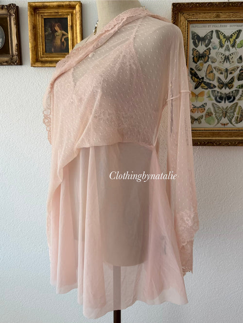 Fairy Pink Lace Babydoll Size M