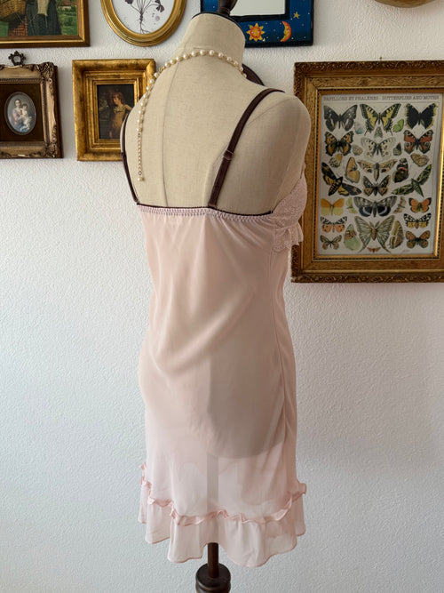 Hunt Pink Chiffon Slip Size S