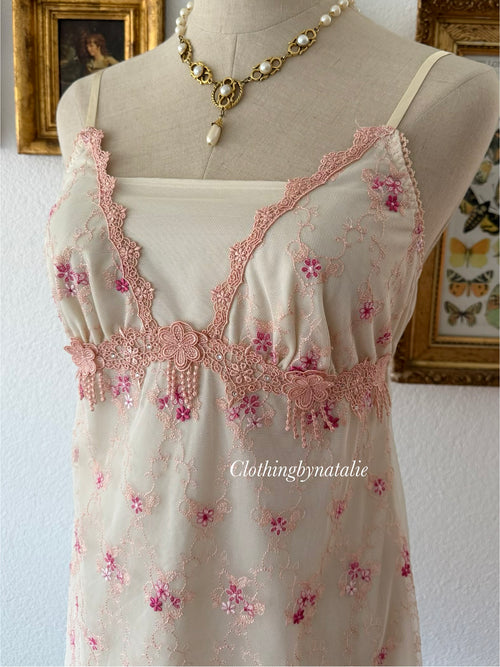 Amphi Embroidery Mini Dress Size S
