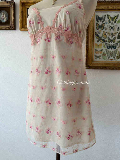 Amphi Embroidery Mini Dress Size S