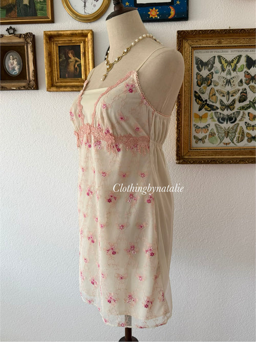 Amphi Embroidery Mini Dress Size S