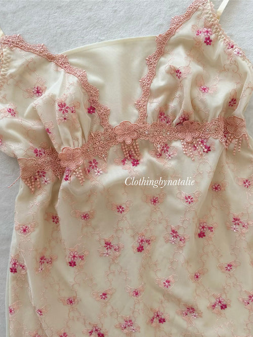 Amphi Embroidery Mini Dress Size S