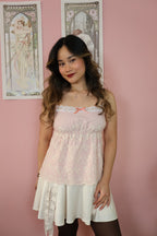 Elena Top Pink Gingham (Handmade - One size S/M)