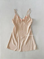 Vintage SILK Nude Slip (S/M)
