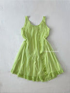 Vintage Green Chiffon Nightgown (M)