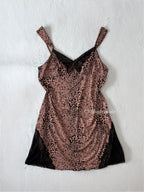 Y2K Leopard Stretchy Slip (S/M)